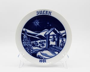 1981 Hackefors Jultallrik Scandinavian Collectors Plate | Whispering City RVA