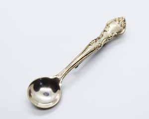 Sterling Silver Salt Spoon Brooch Lapel Pin at whisperingcityrva.com
