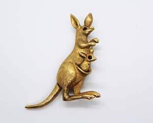 Avon Signed Kangaroo with Joey Brooch Pin at whisperingcityrva.com
