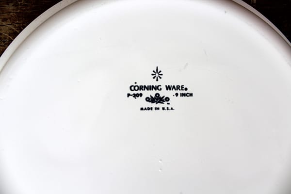 Vintage Corning Ware Blue Cornflower 9″ Pie Baking Dish | Whispering City RVA