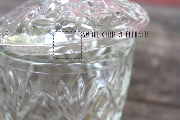 Vintage Clear Cut Glass Covered Sugar Bowl | Whispering City RVA