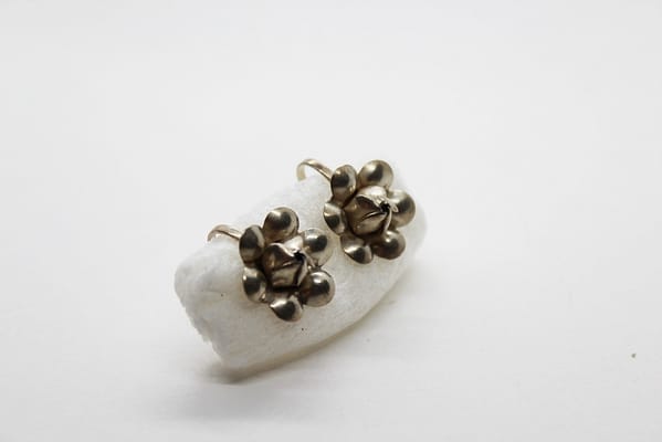 Vintage Sterling Silver Flower Earrings | Whispering City RVA
