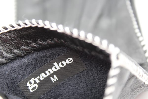 Vintage Grandoe Ladies Gloves Black Leather Bracelet Length Size 7 | Whispering City RVA