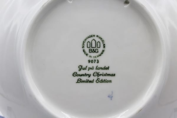 1973 B&G Bing & Grondahl Country Christmas Collectors Plate | Whispering City RVA