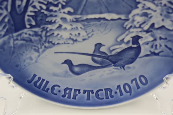 1970 B&G Bing & Grondahl Pheasants in the Snow at Christmas Collectors Plate | Whispering City RVA