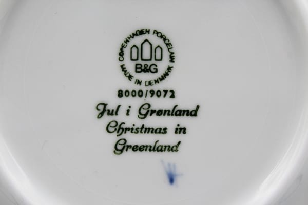 1972 B&G Bing & Grondahl Christmas in Greenland Collectors Plate | Whispering City RVA