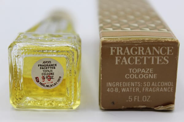 Vintage Avon Topaze Cologne Fragrance Facettes .5 oz | Whispering City RVA