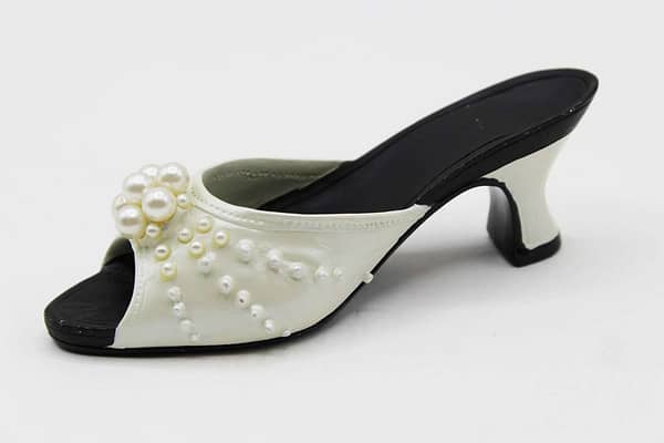 Vintage Collectible Miniature Shoe - Pearl Kitten Heel - My Treasure - Kingsbridge Int. Inc at whisperingcityrva.com
