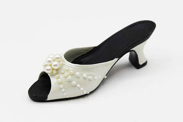 Vintage Collectible Miniature Shoe - Pearl Kitten Heel - My Treasure - Kingsbridge Int. Inc at whisperingcityrva.com