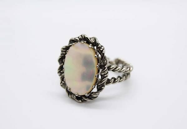 Western Germany Adjustable Mother of Pearl Ring at whisperingcityrva.com