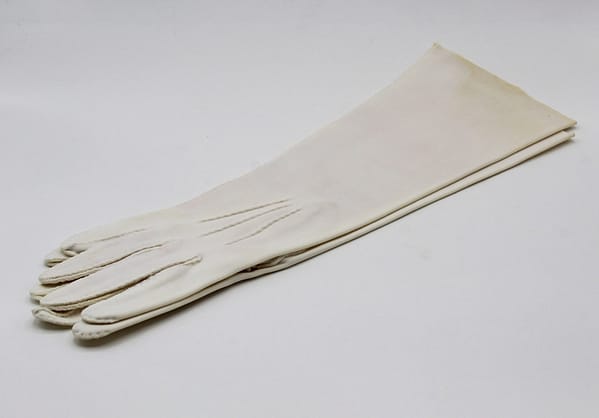 Aris Mid Century Vintage Imported Mid-Arm Length White Ladies Gloves at whisperingcityrva.com
