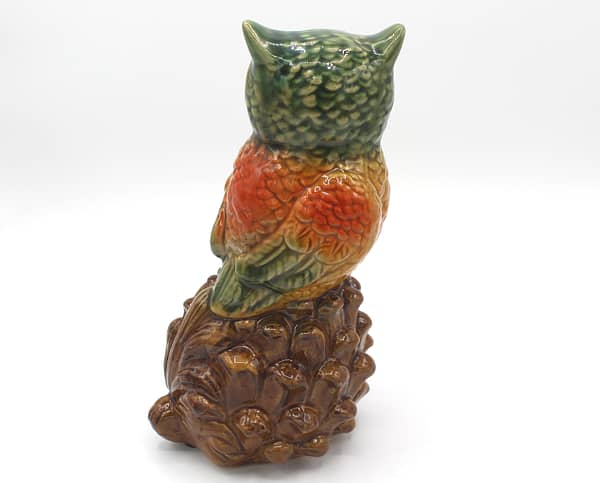 Vintage 1970s 8″ Owl Ceramic Pottery Statuette | Whispering City RVA