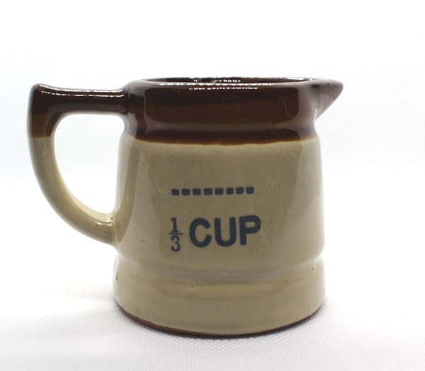 Vintage Stoneware Pottery Measuring Cups Set | Whispering City RVA