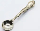 1930s Vintage Sterling Silver Salt Spoon Brooch Lapel Pin - Vintage, Depression Era, Dustbowl, Dirty Thirties, Wedding, Fine Unisex Jewelry