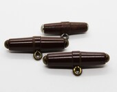 Vintage Celluloid Toggle Shank Buttons - Set of 3 - 1 5/8" for Jackets - Historical Costuming, Sewing Supplies at Whispering City RVA
