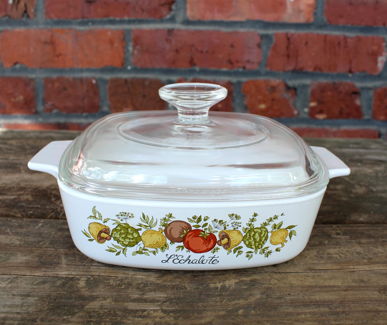 Spice Of Life Casserole With Lid A-1-B L'Echalote CorningWare Vintage Corning Ware 1 QT 